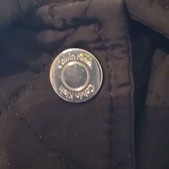 CALVIN KLEIN BLACK QUILTED JACKET SIZE LARGE - Picture 2 of 12